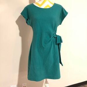Anthropologie Green Short Sleeve Dress